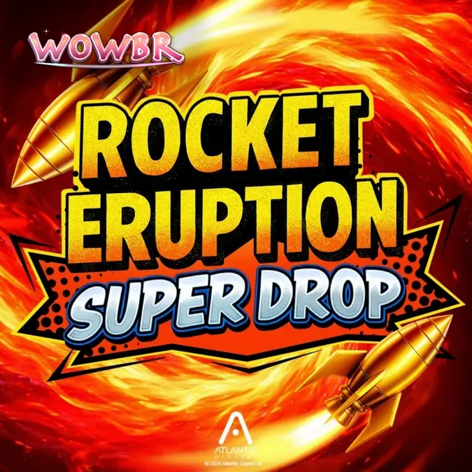 Interface do slot Rocket Eruption Super Drop em um dispositivo móvel